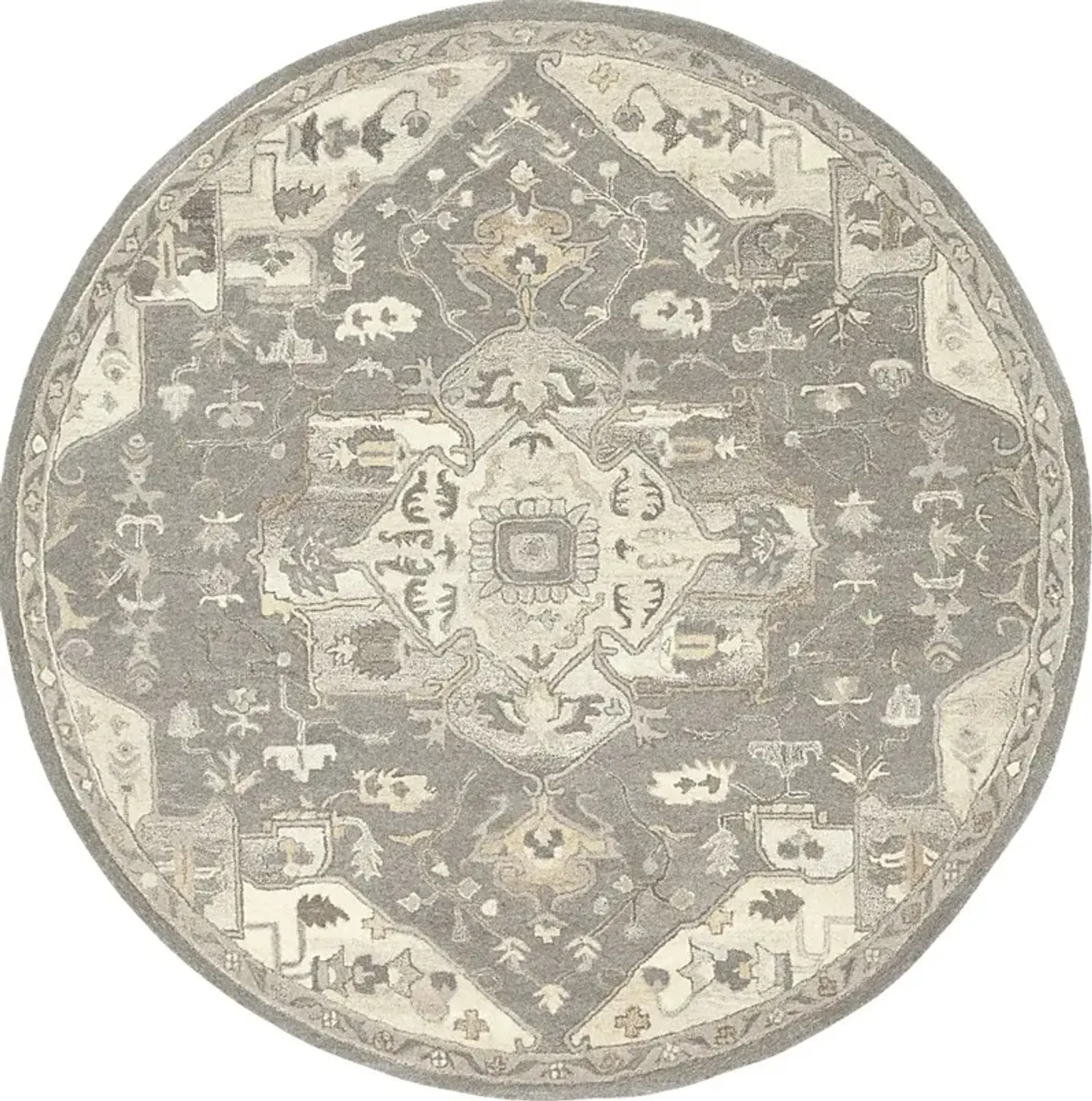 Belinera V Beige 8' Round Rug