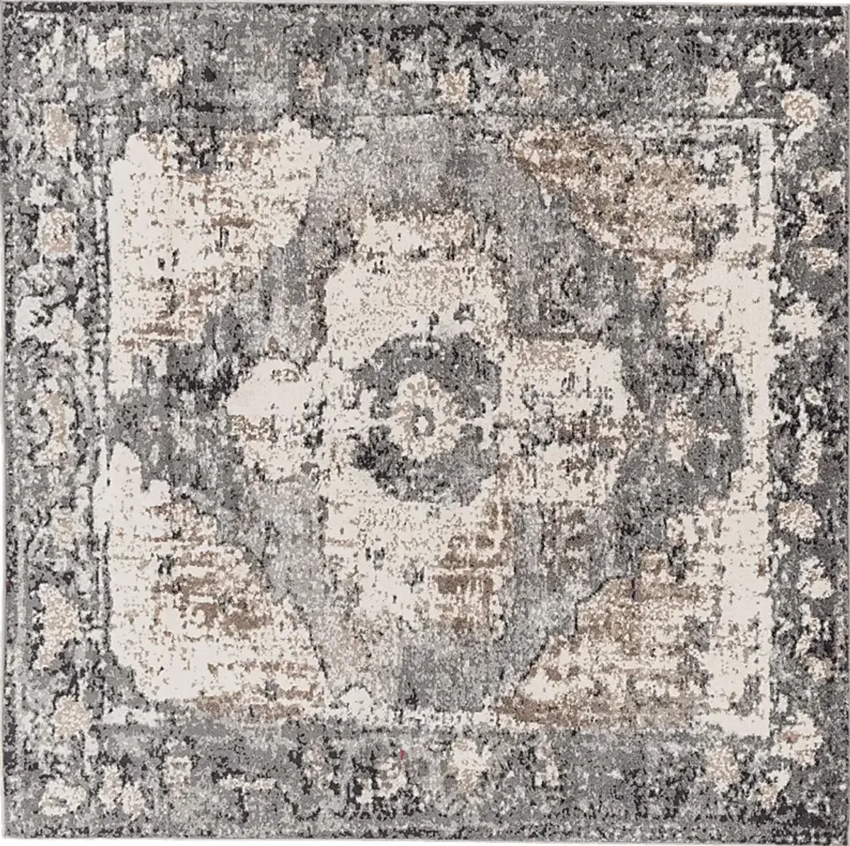 Elseina I Charcoal 6'7 Square Rug