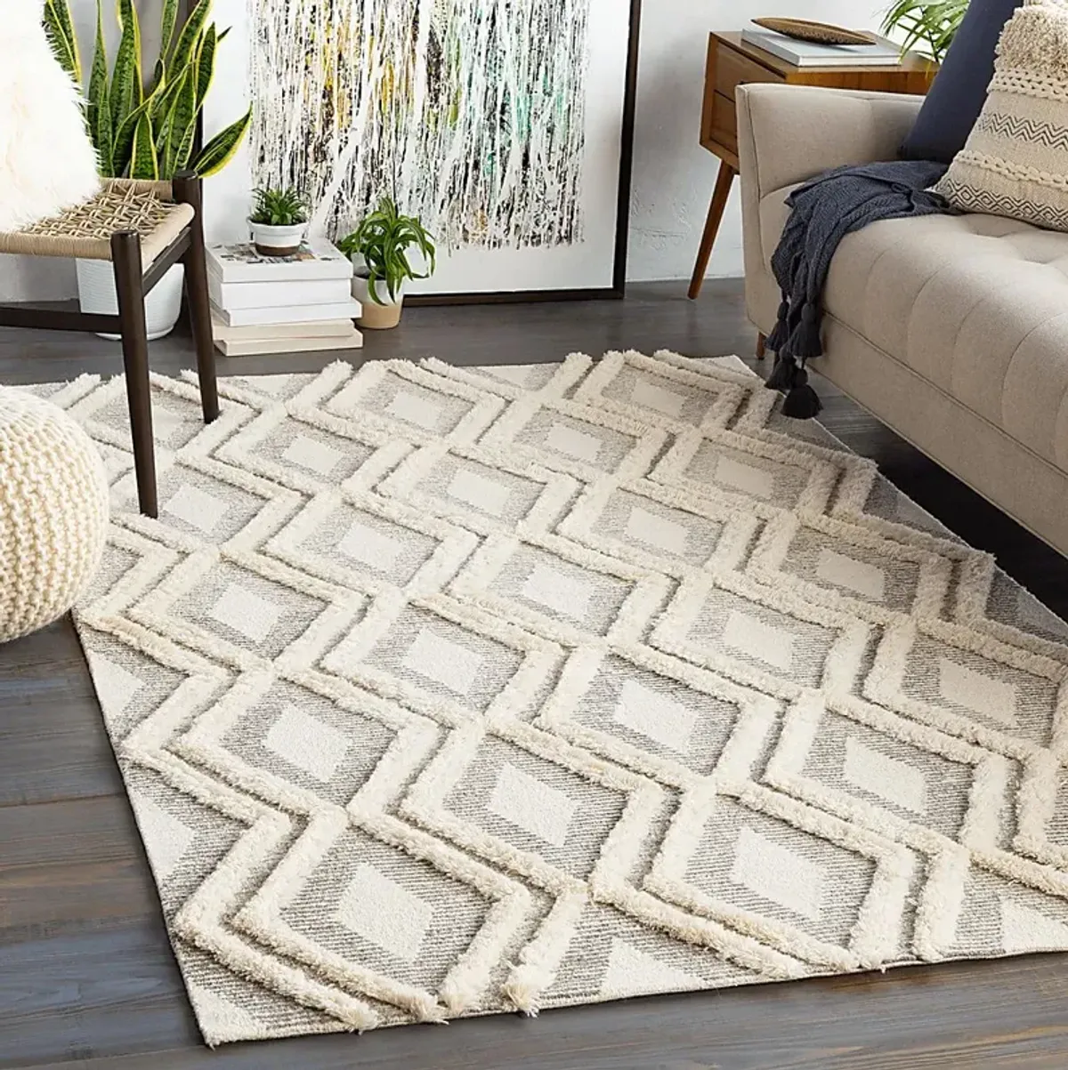 Claryna Cream 6' x 9' Rug