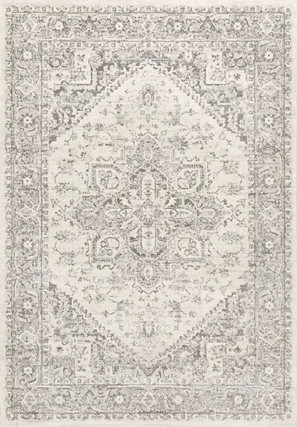 Lara Elle Gray 6'7 x 9' Rug