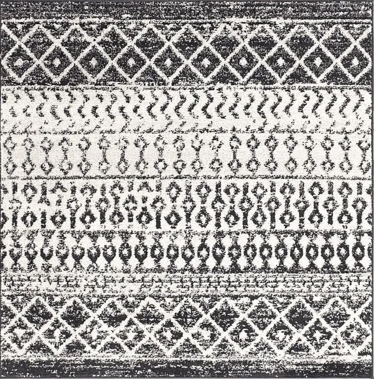 Chelsina I Gray 4' Square Rug