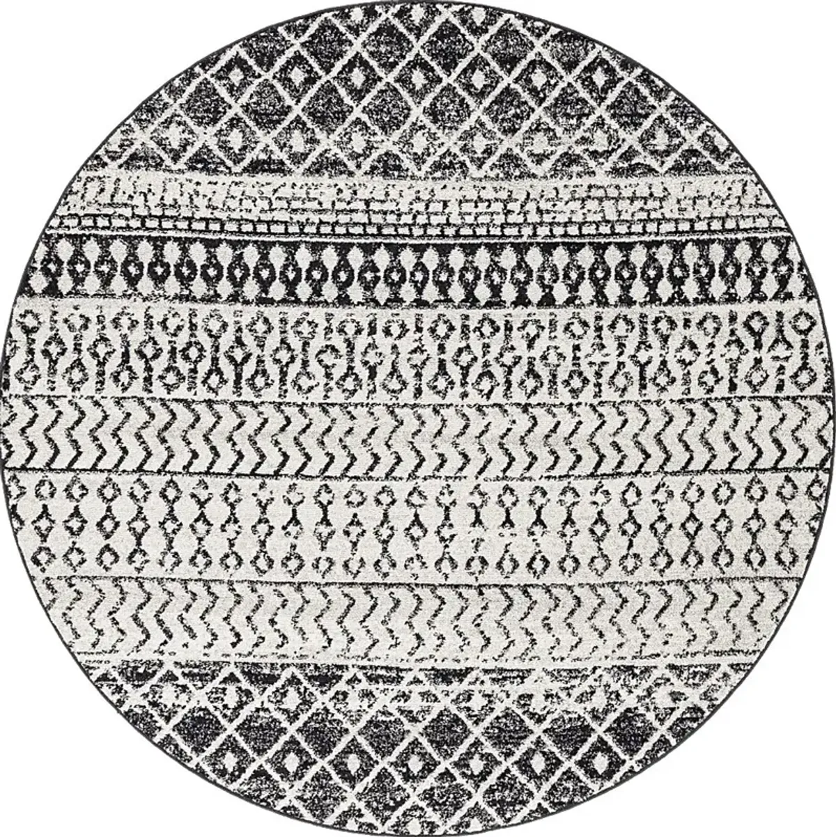 Chelsina I Gray 6' Round Rug