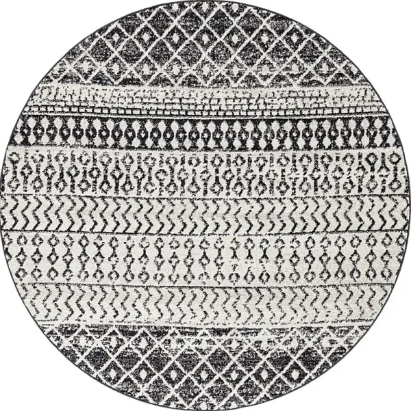 Chelsina I Gray 6' Round Rug