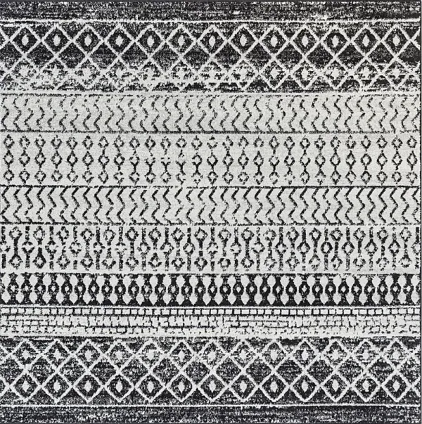 Chelsina I Gray 6' Square Rug