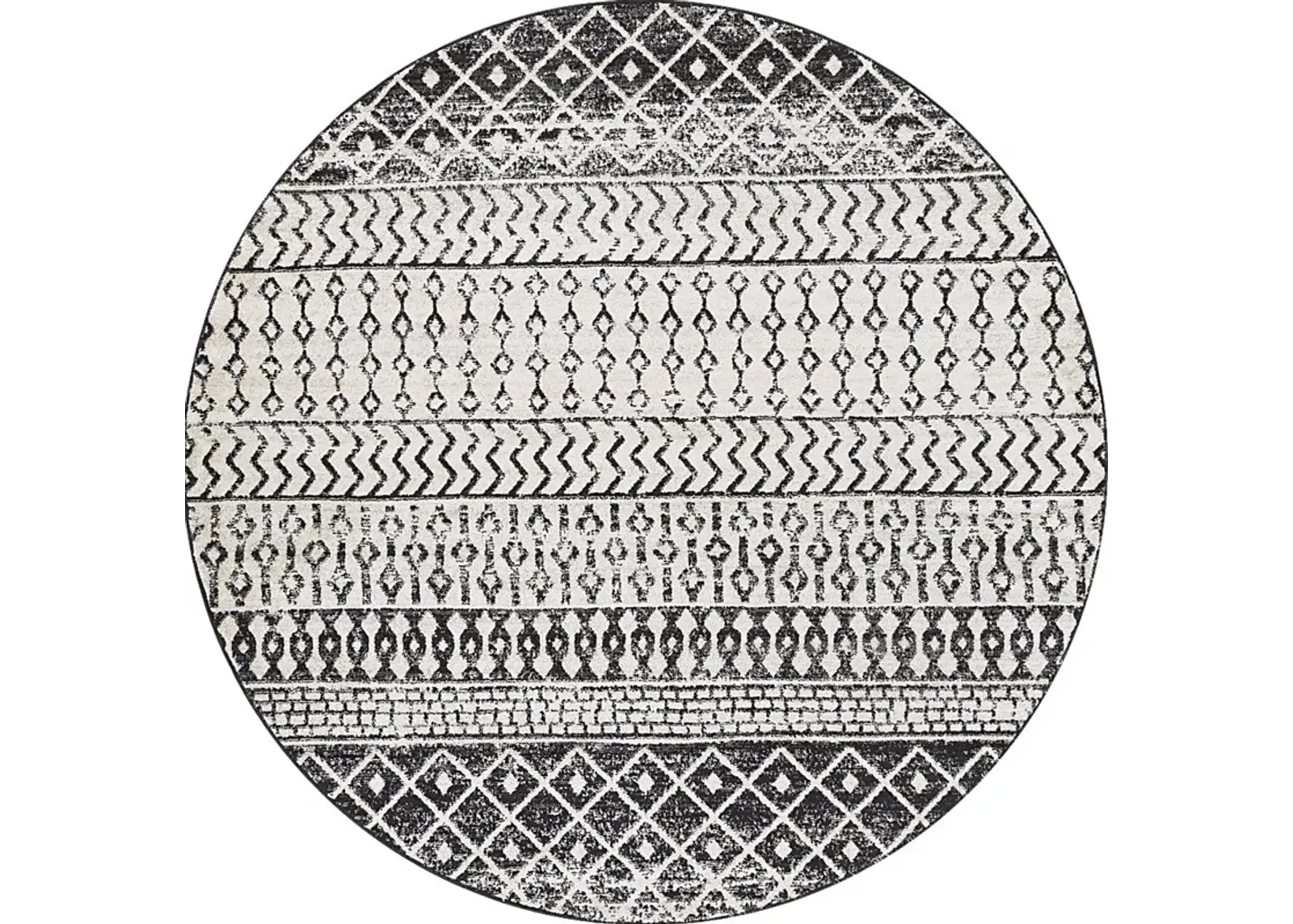 Chelsina I Gray 7'10 Round Rug