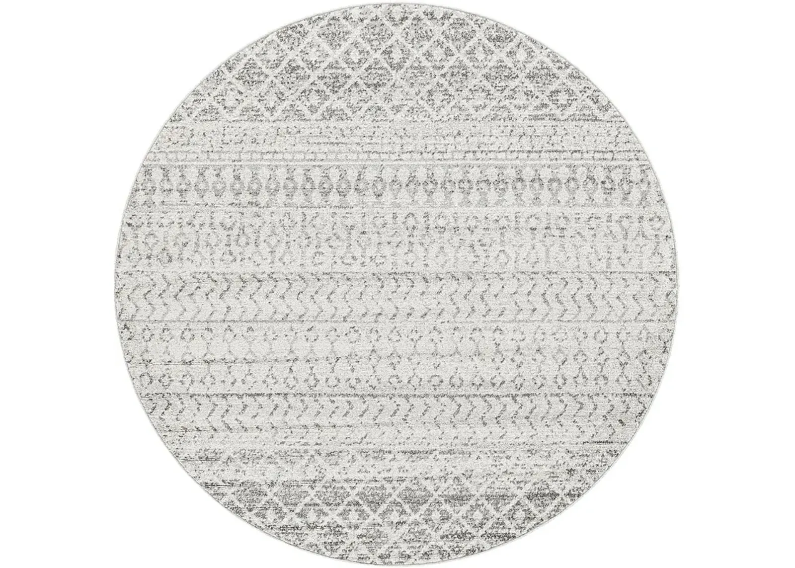 Chelsina I Light Gray 4' Round Rug