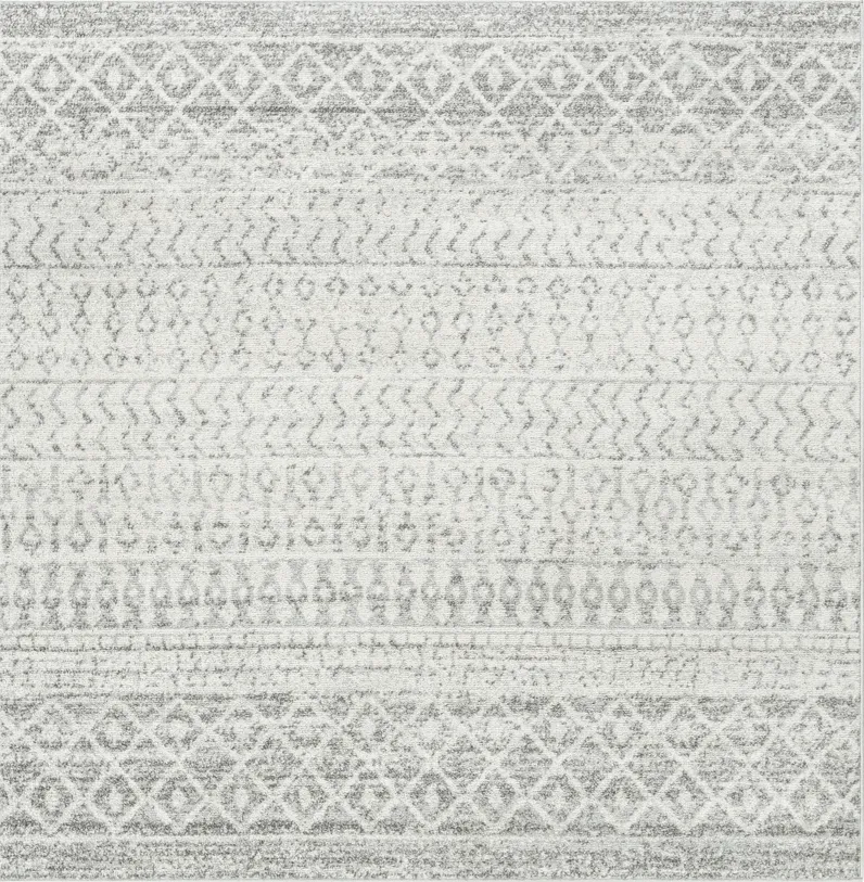 Chelsina I Light Gray 5' Square Rug
