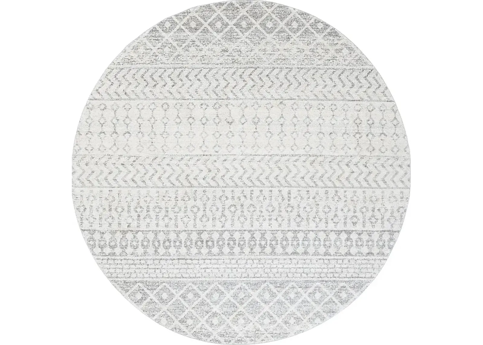 Chelsina I Light Gray 7'10 Round Rug