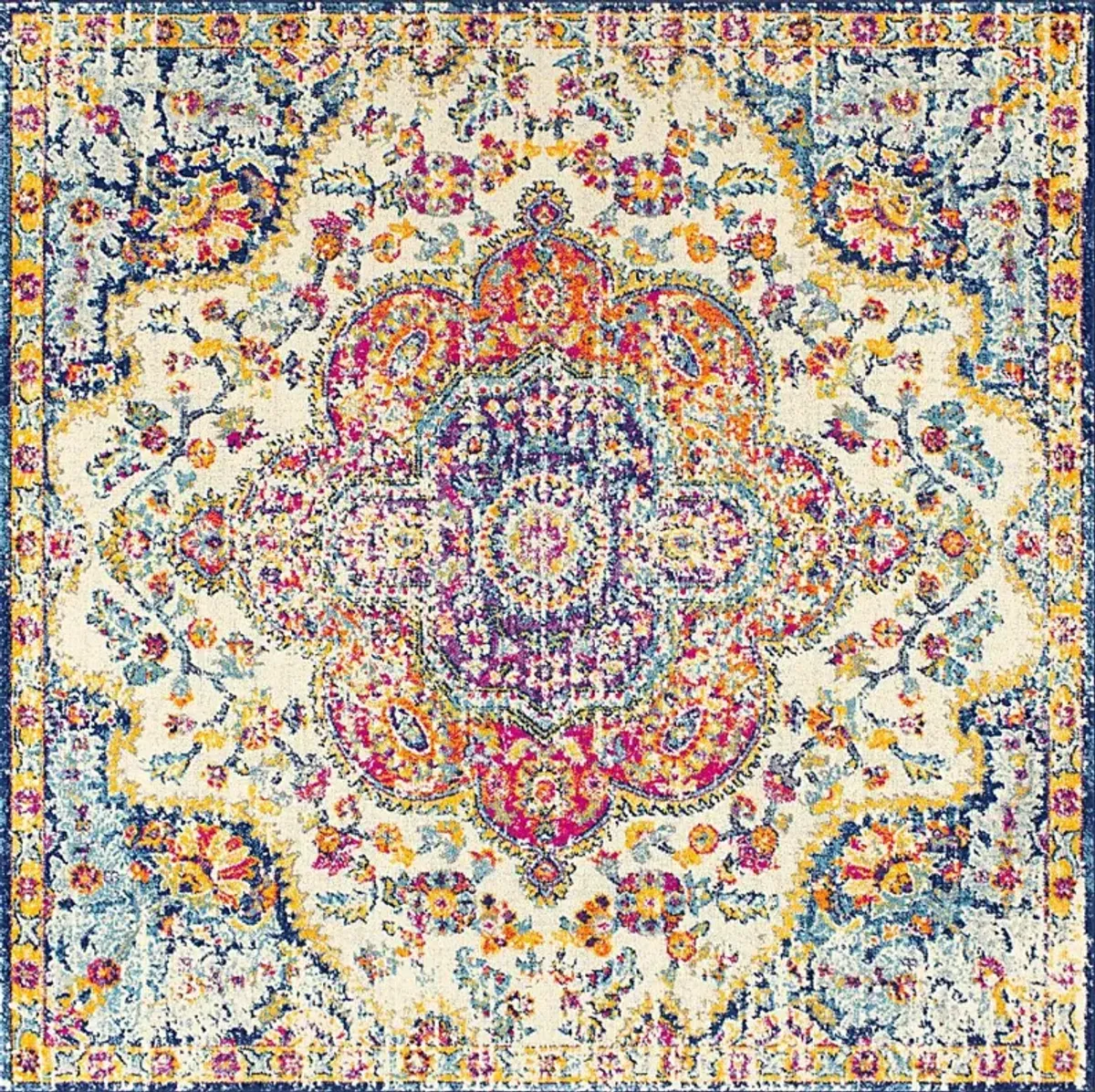 Chelsina II Multi 6'7 Square Rug