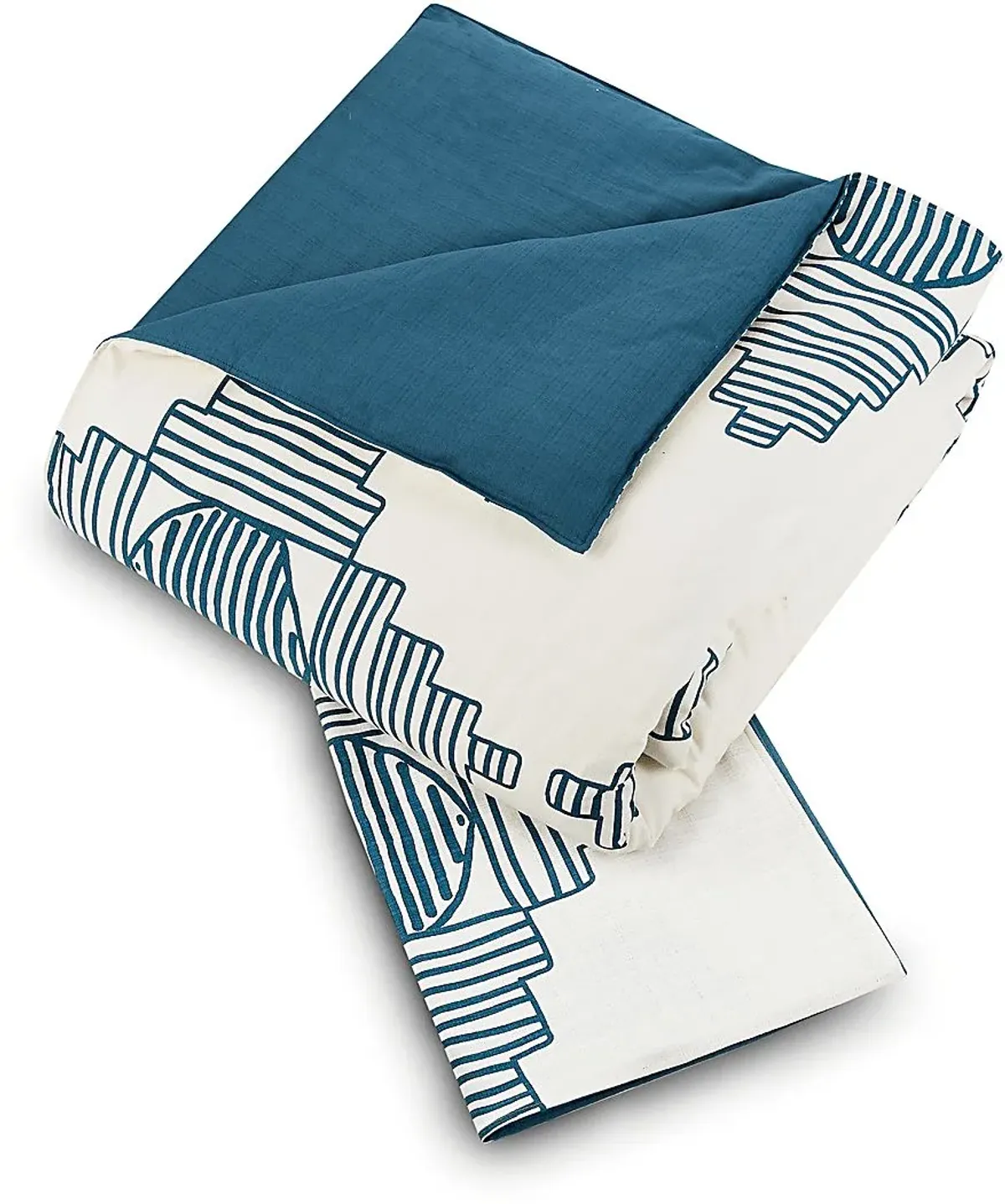 Jungalow by Justina III Blue Queen 3 Pc Duvet Set