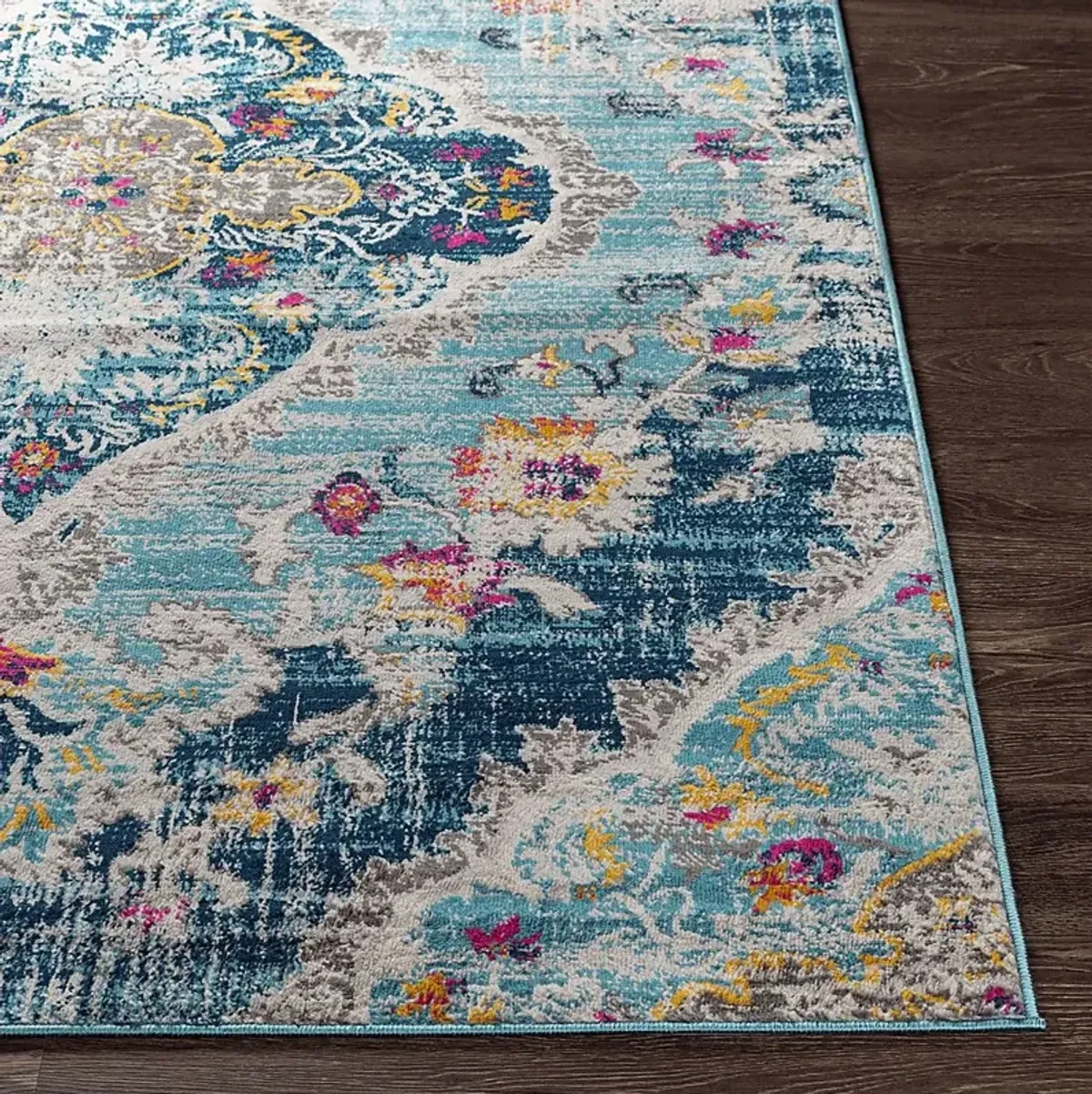 Loransa I Blue 6'7 x 9' Rug