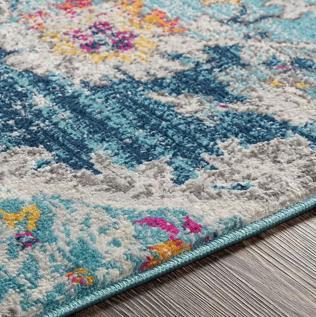 Loransa I Blue 6'7 x 9' Rug