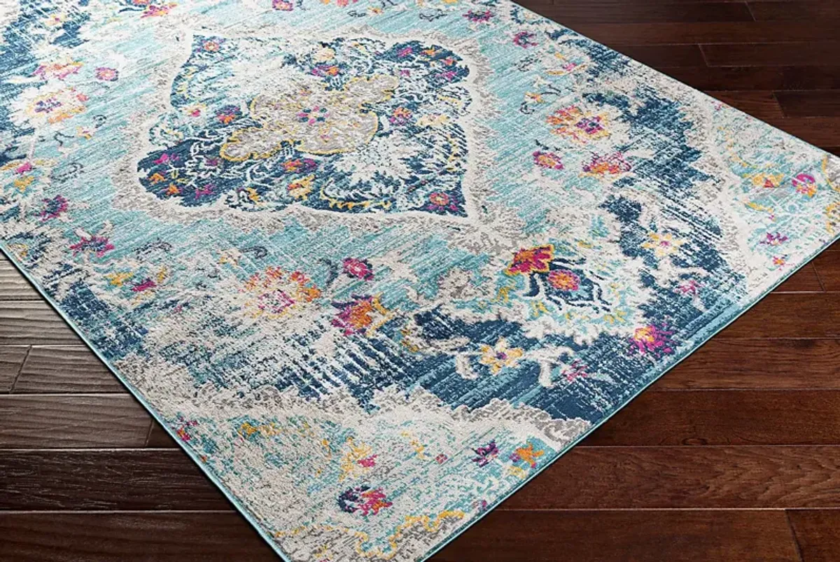 Loransa I Blue 6'7 x 9' Rug