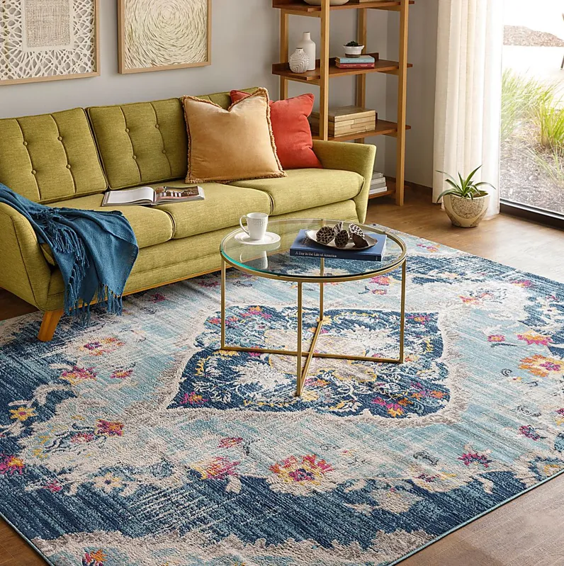 Loransa I Blue 7'10 x 10' Rug