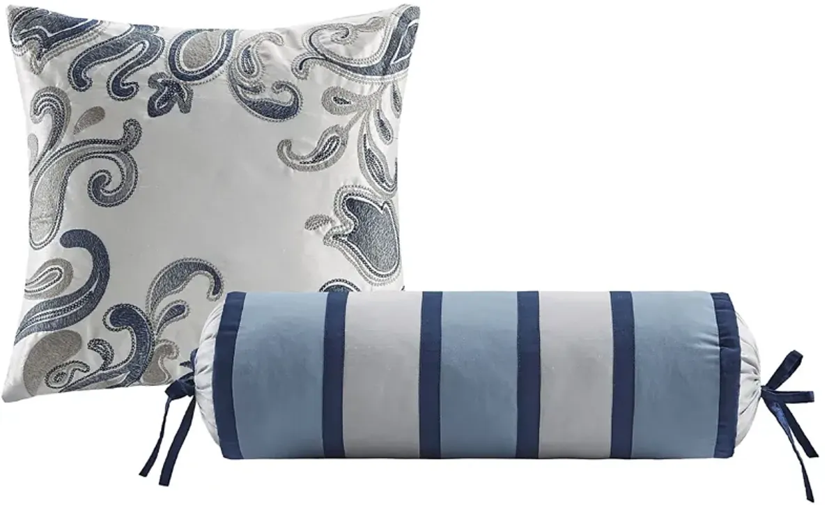 Wapsi Navy 12 Pc California King Comforter Set