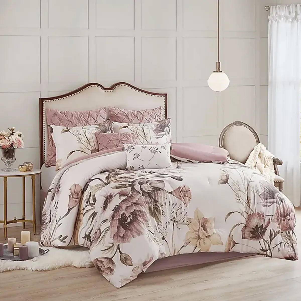 Anserman Blush 8 Pc King Comforter Set