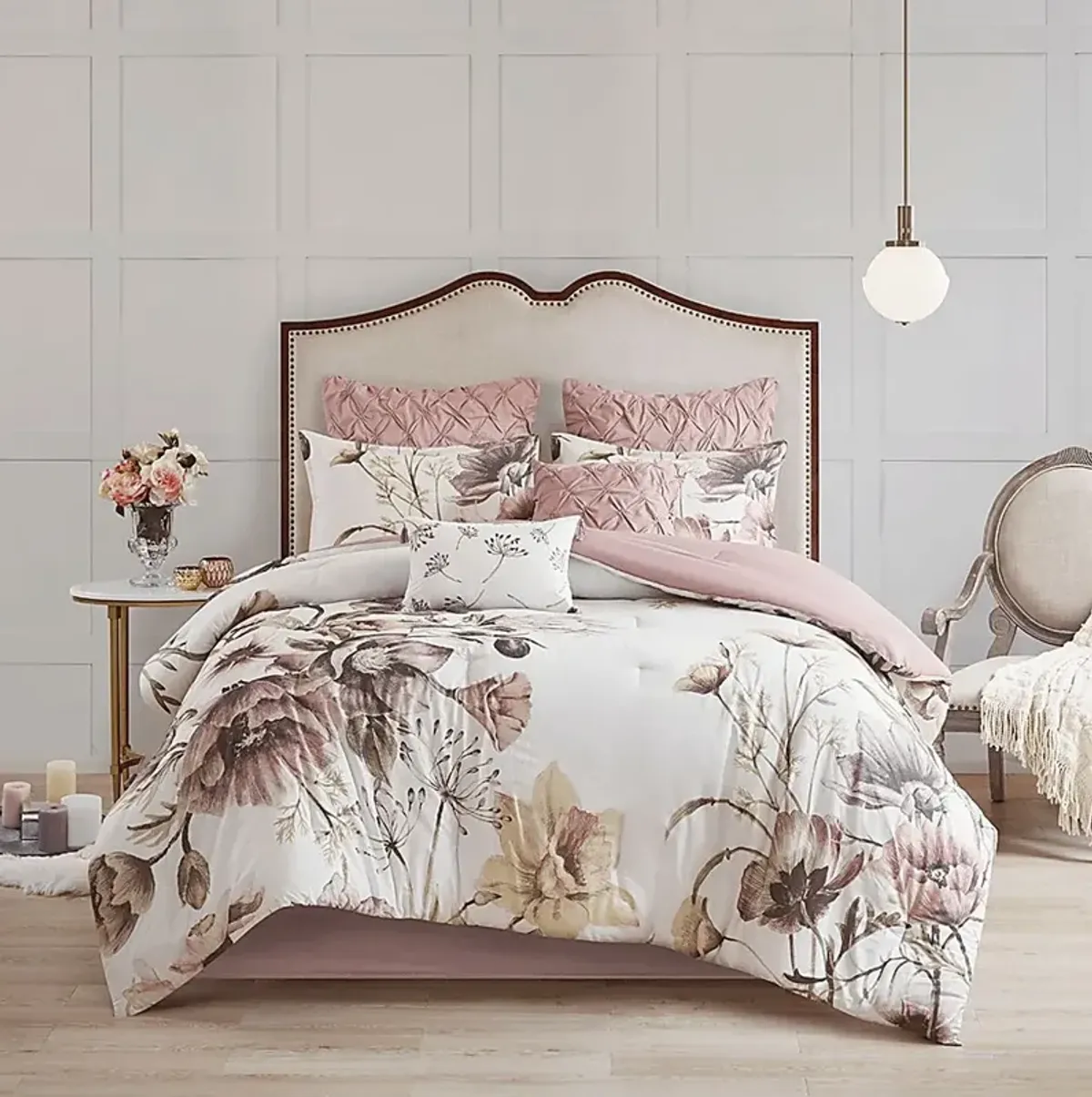 Anserman Blush 8 Pc King Comforter Set