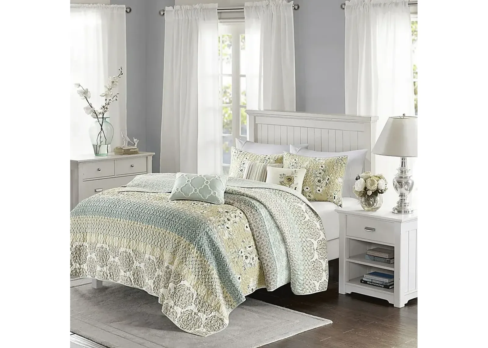 Louque Green 6 Pc King/California King Coverlet Set