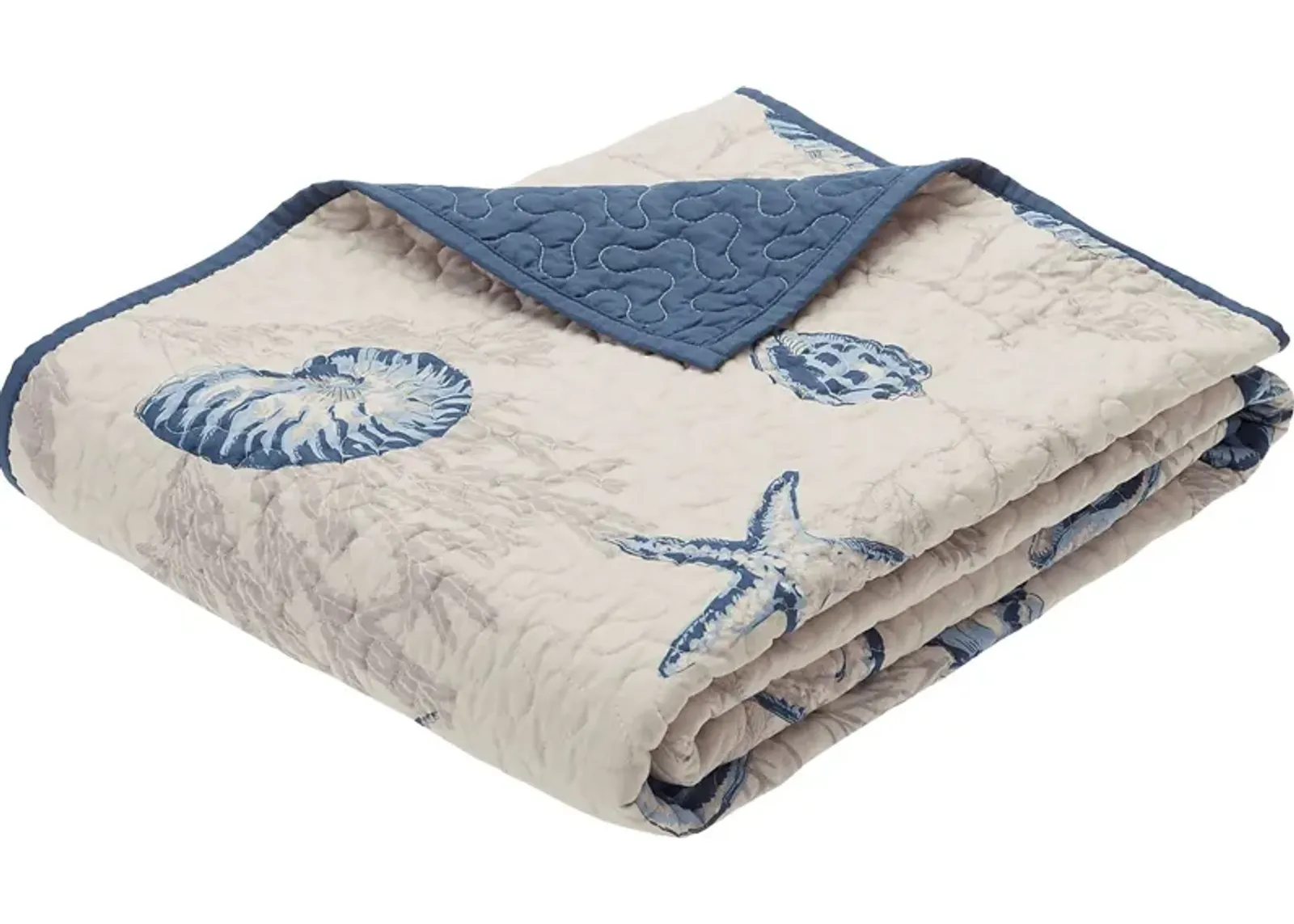 Lafitte Blue Throw Blanket