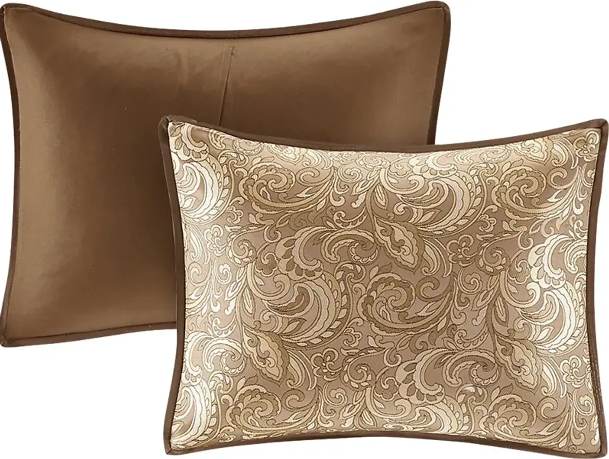 Montegut Brown 24 Pc Queen Bedding Set