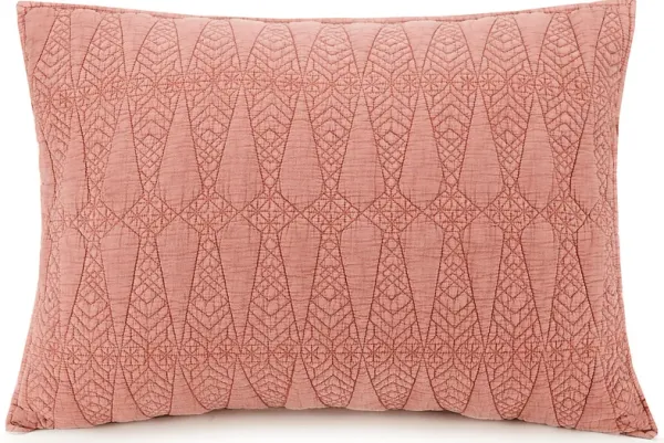 Saible Red Brown Full/Queen 3 Pc Quilt Set