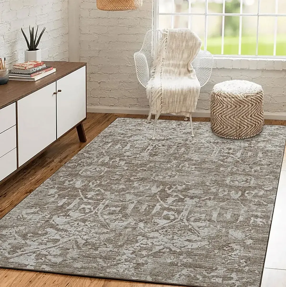 Bowlyn Beige 5' x 8' Rug