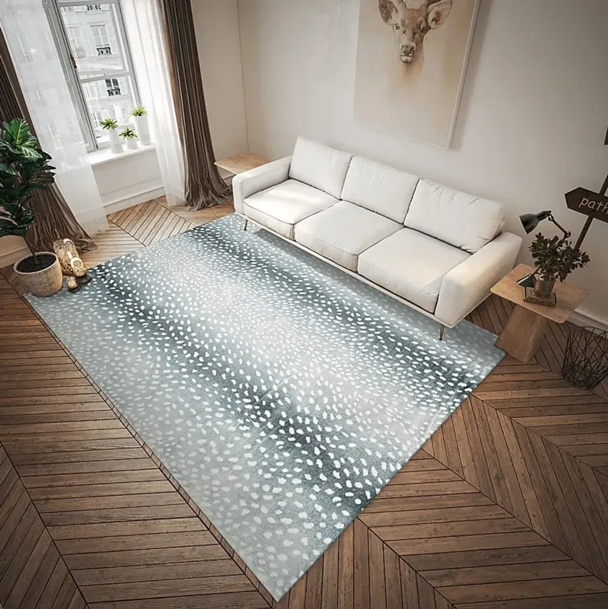Elmgrove Blue 8' x 10' Rug