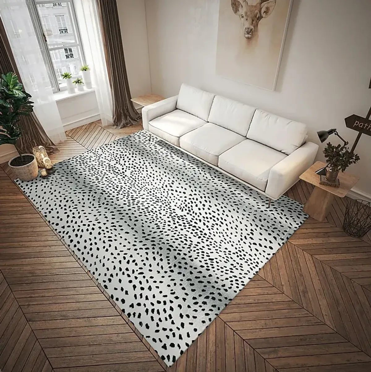 Elmgrove White 8' x 10' Rug