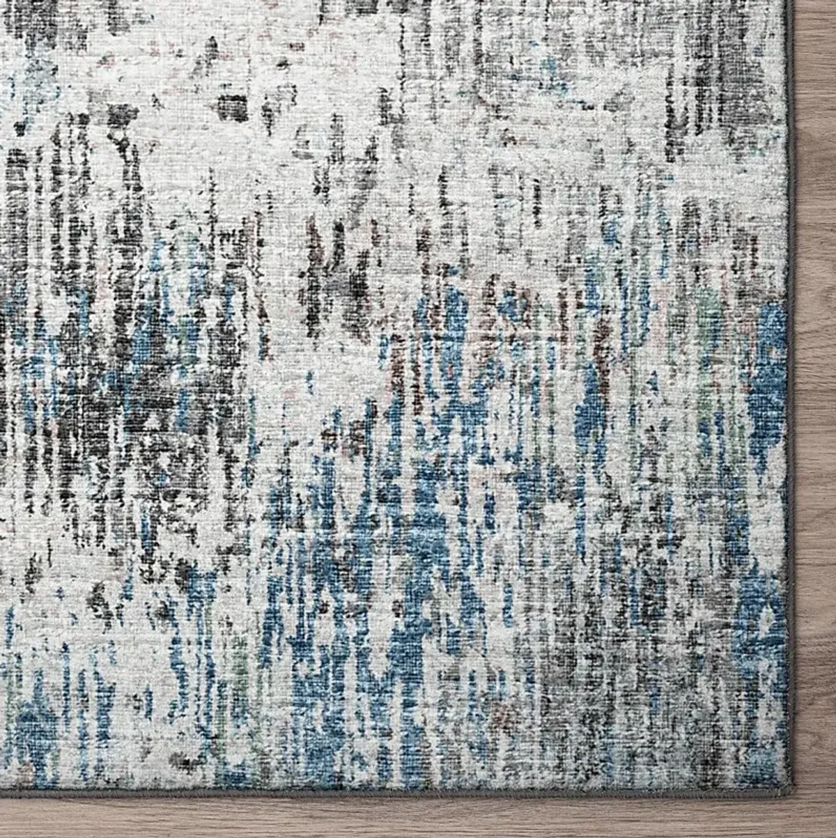 Delappe Blue 3' x 5' Rug