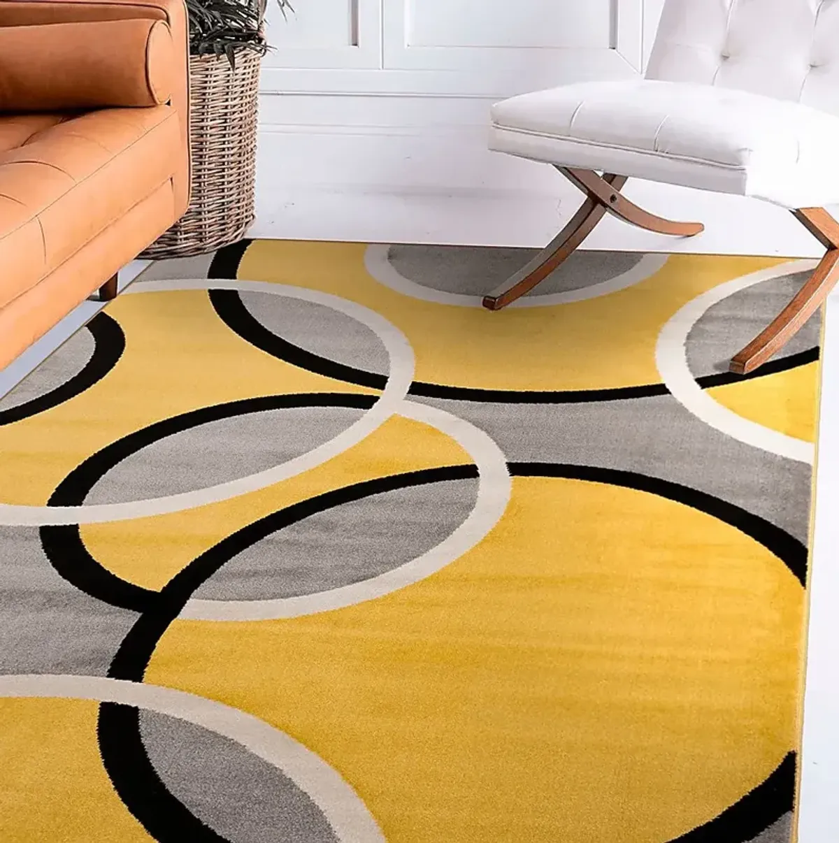 Melneras Yellow 7'10 x 10'2 Rug