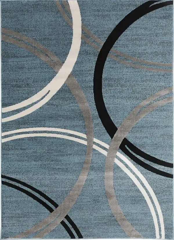 Ineran Blue 5'3 x 7'3 Rug