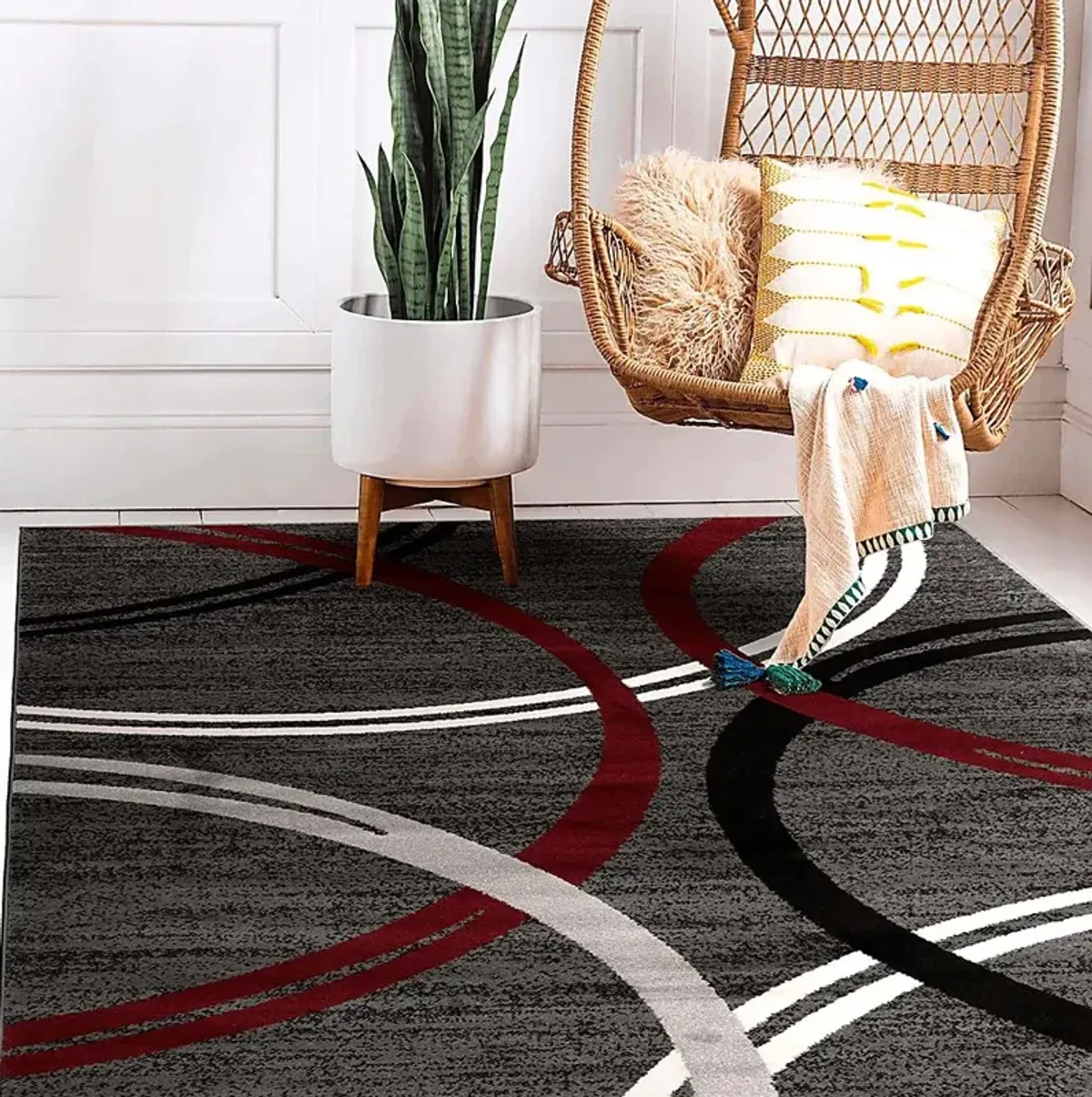 Ineran Red 7'10 x 10'2 Rug