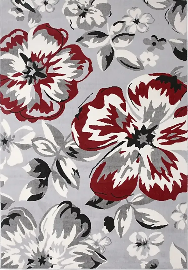 Iselana I Red 5' x 7' Rug