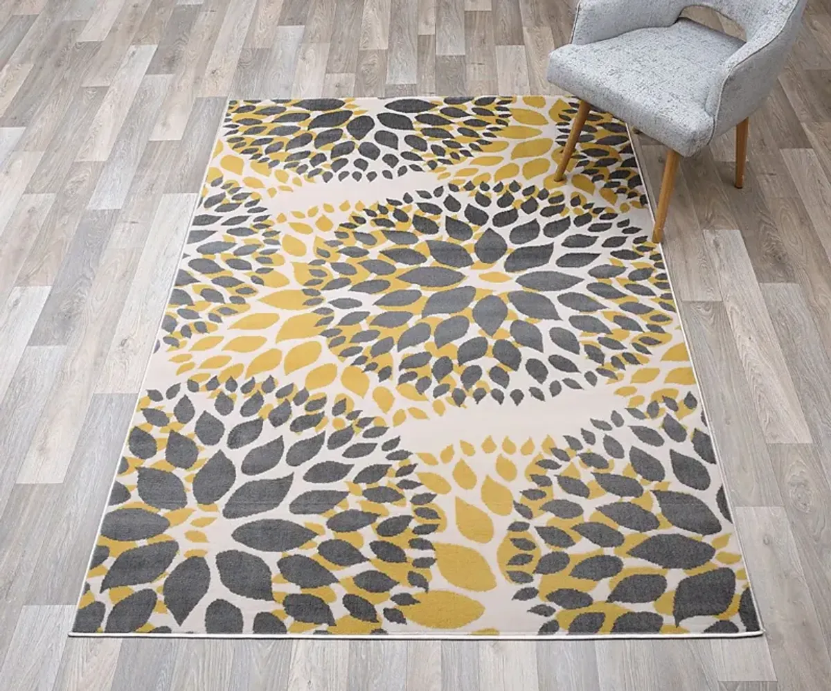 Iselana II Yellow 7'6 x 9'5 Rug