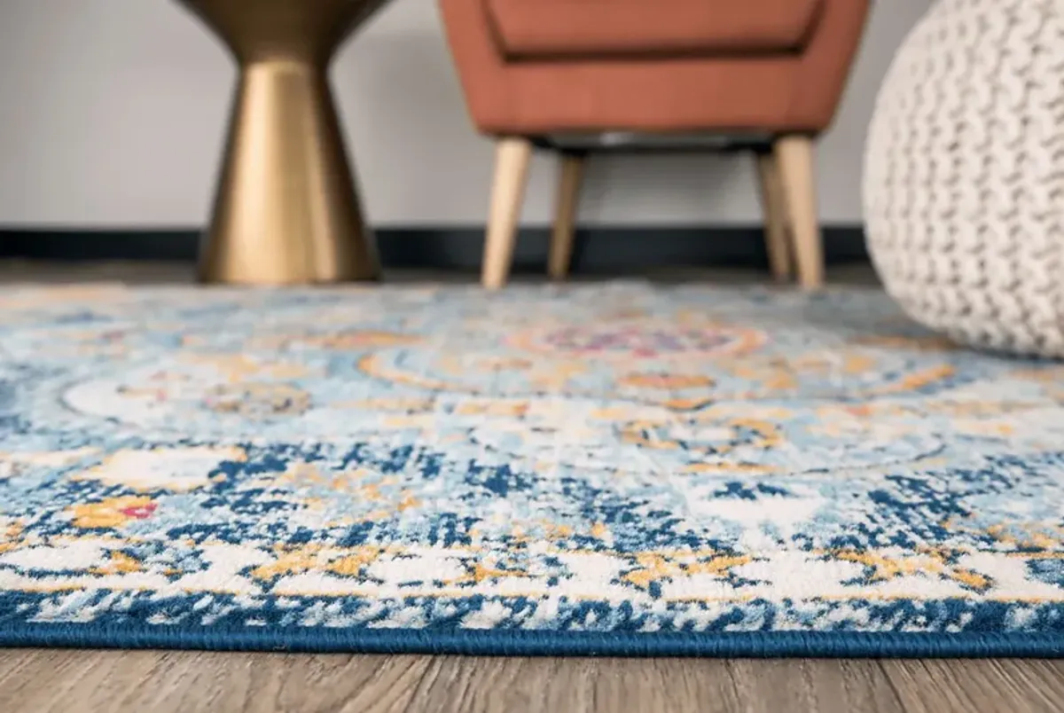 Fayian Navy 5' x 7' Rug