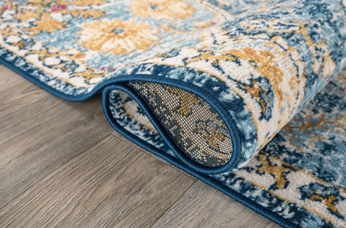 Fayian Navy 5' x 7' Rug