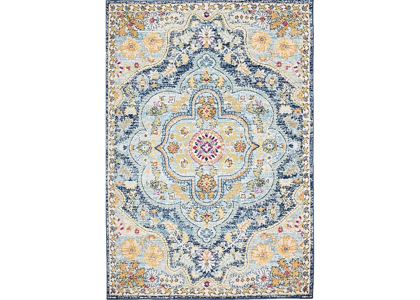 Fayian Navy 5' x 7' Rug