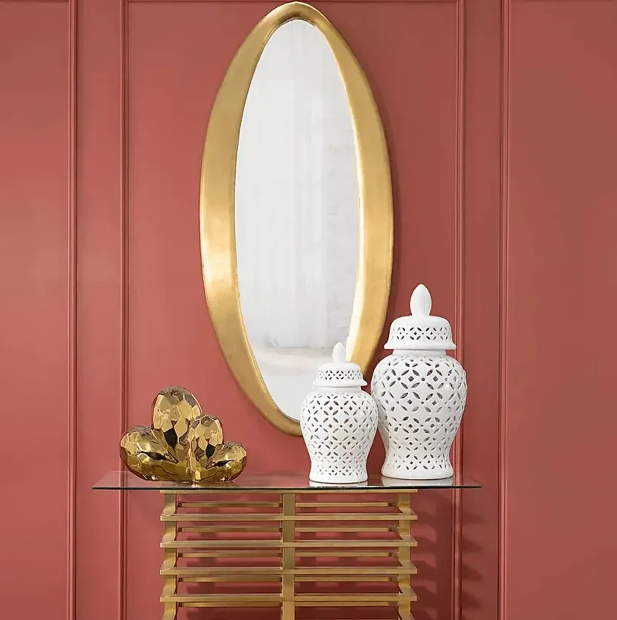 Railsback White Temple Jar