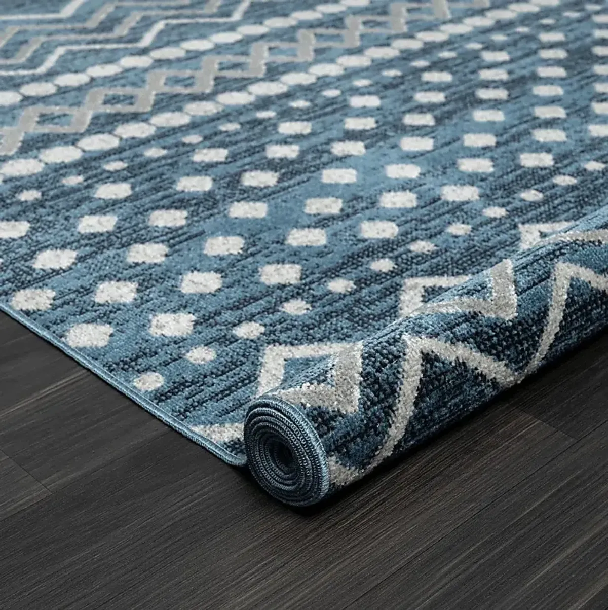 Belpine Navy 5' x 7' Rug