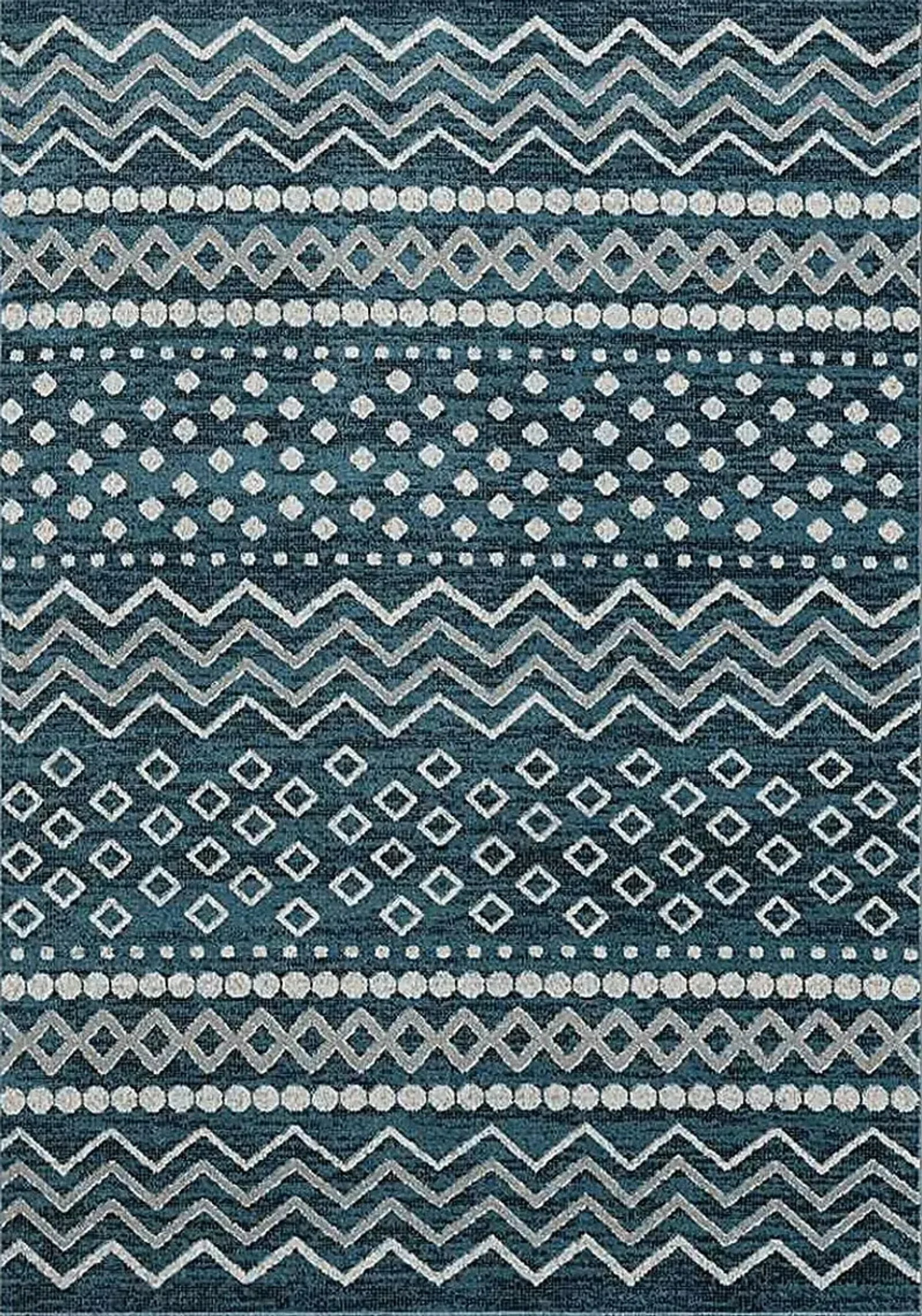 Belpine Navy 5' x 7' Rug