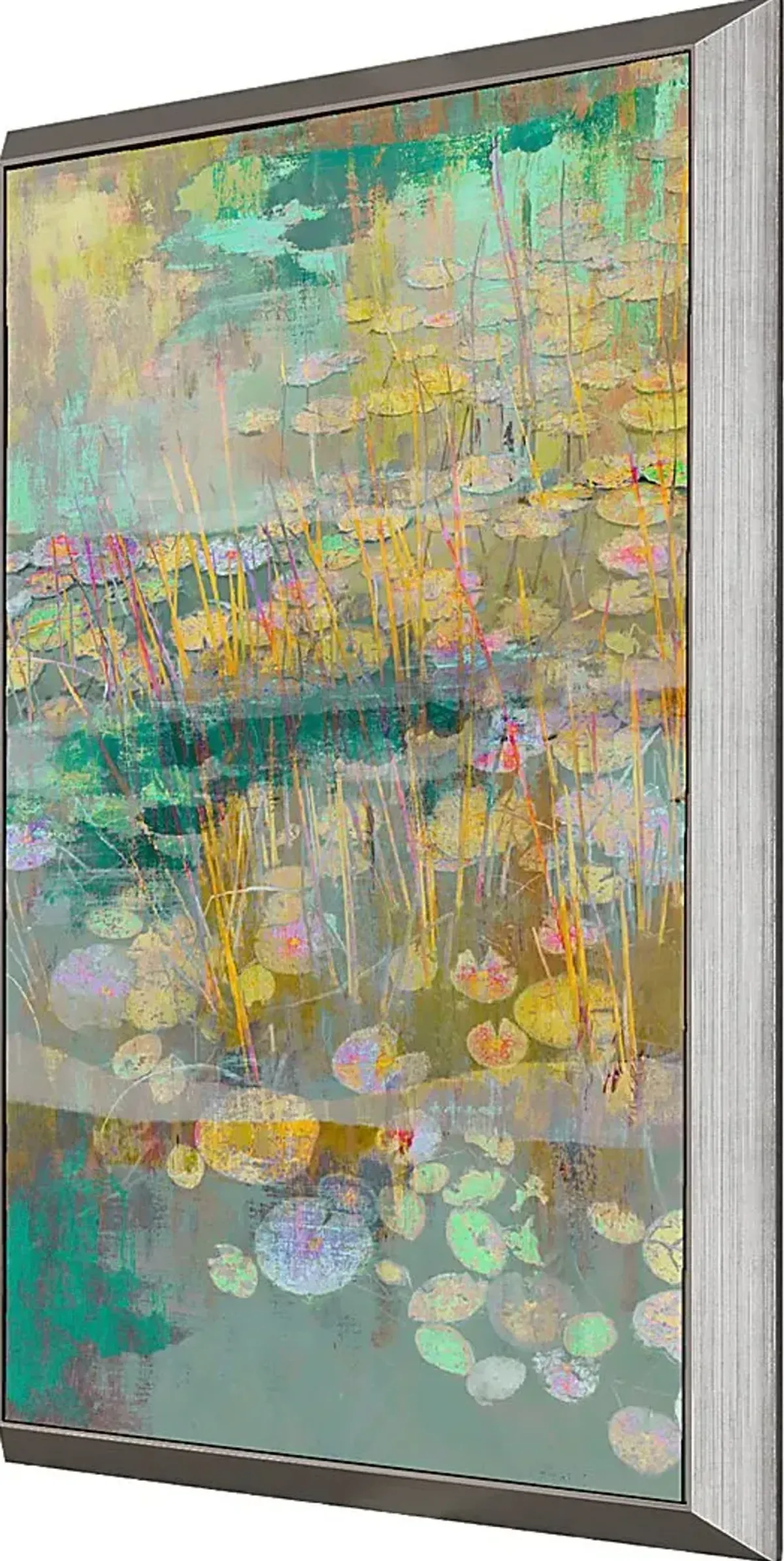 Lilies Look I Blue Framed Artwork