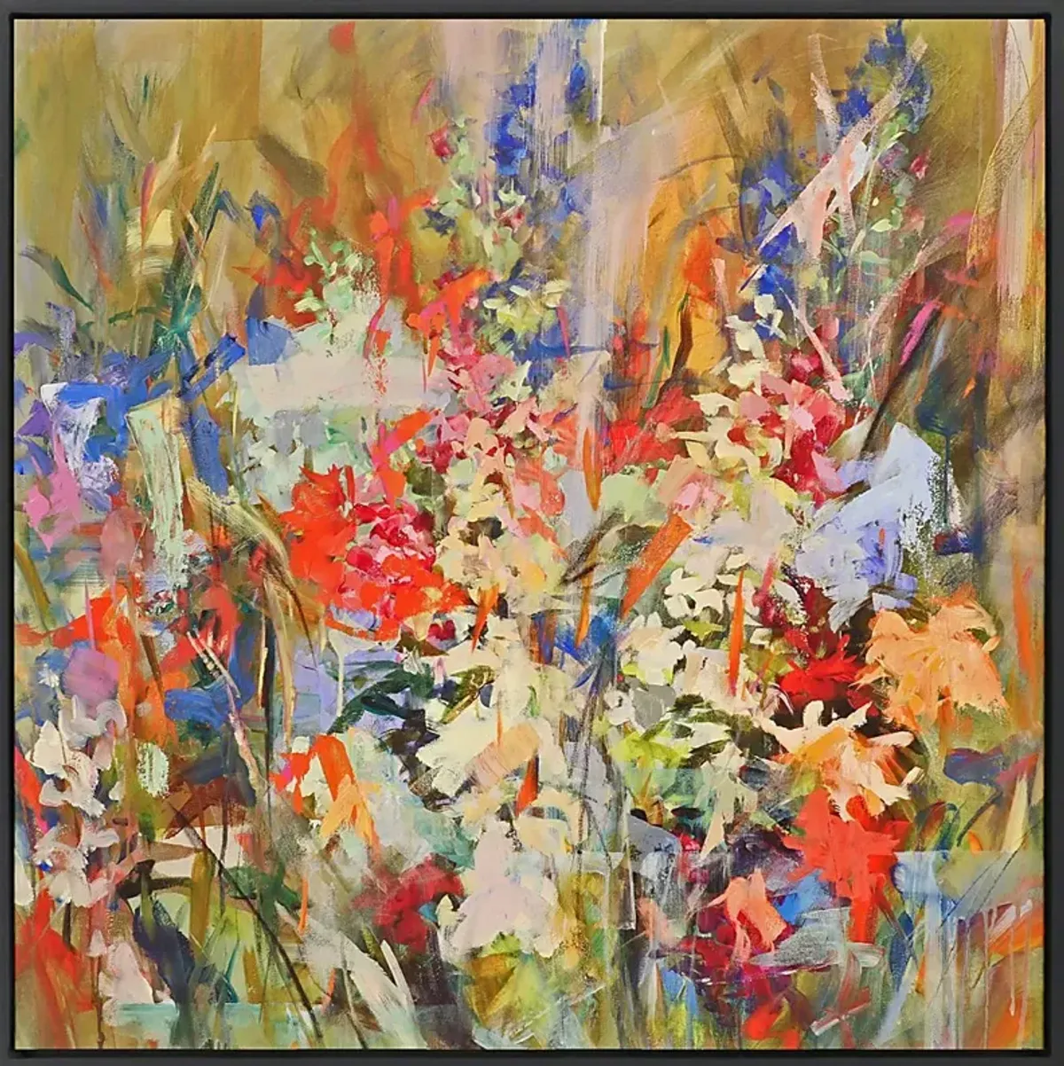 Field Of Flowers Framed Artwork