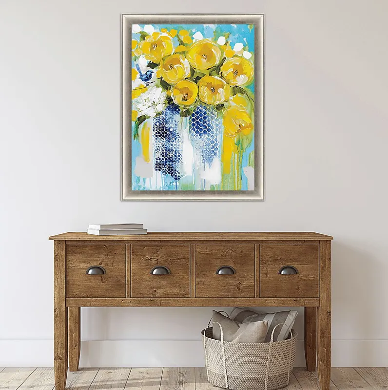 Sunshine Sunny Yellow Framed Artwork