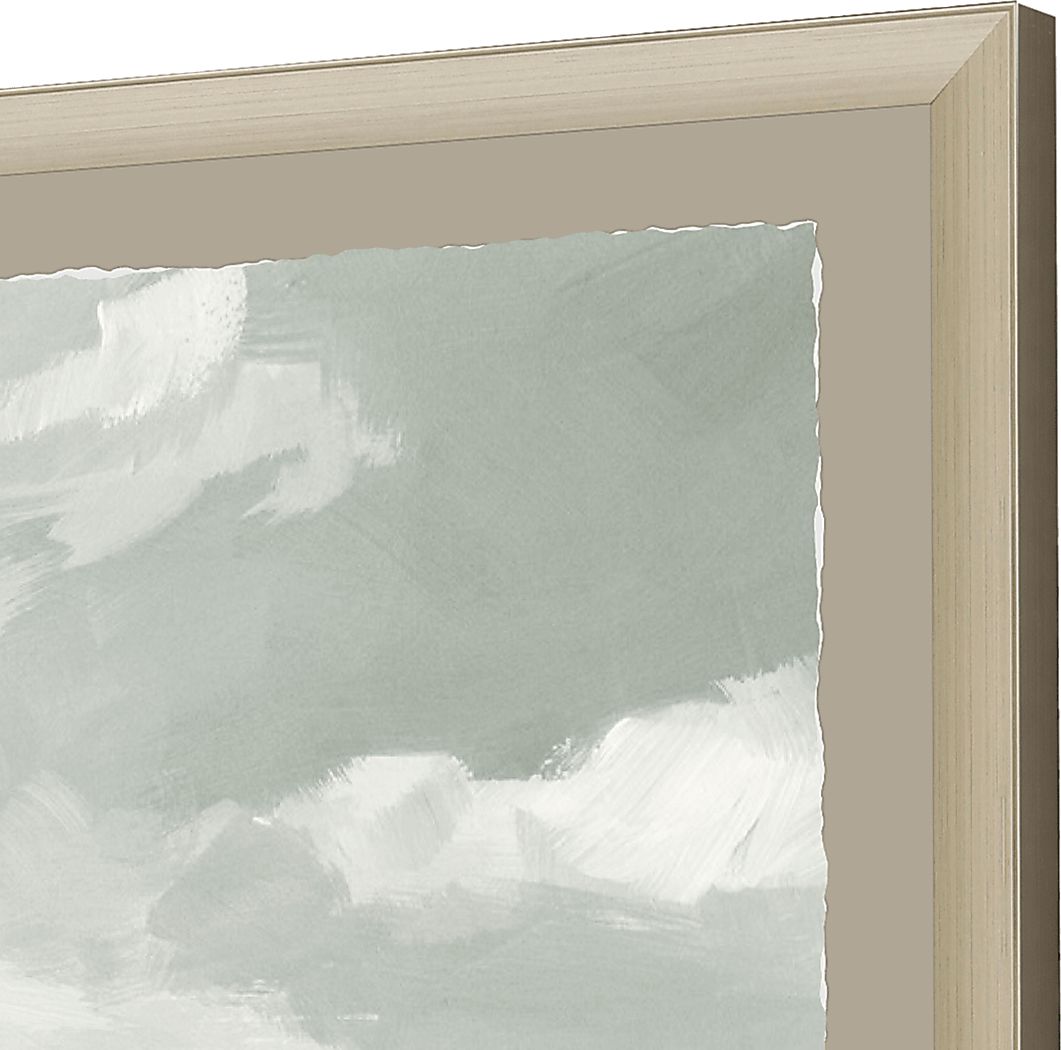 Storm Coming Gray Framed Artwork