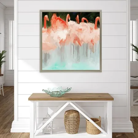 Flamingo Orange Framed Artwork