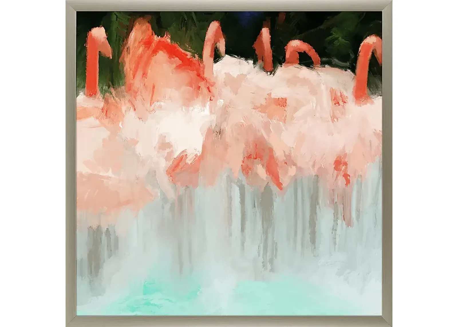 Flamingo Orange Framed Artwork