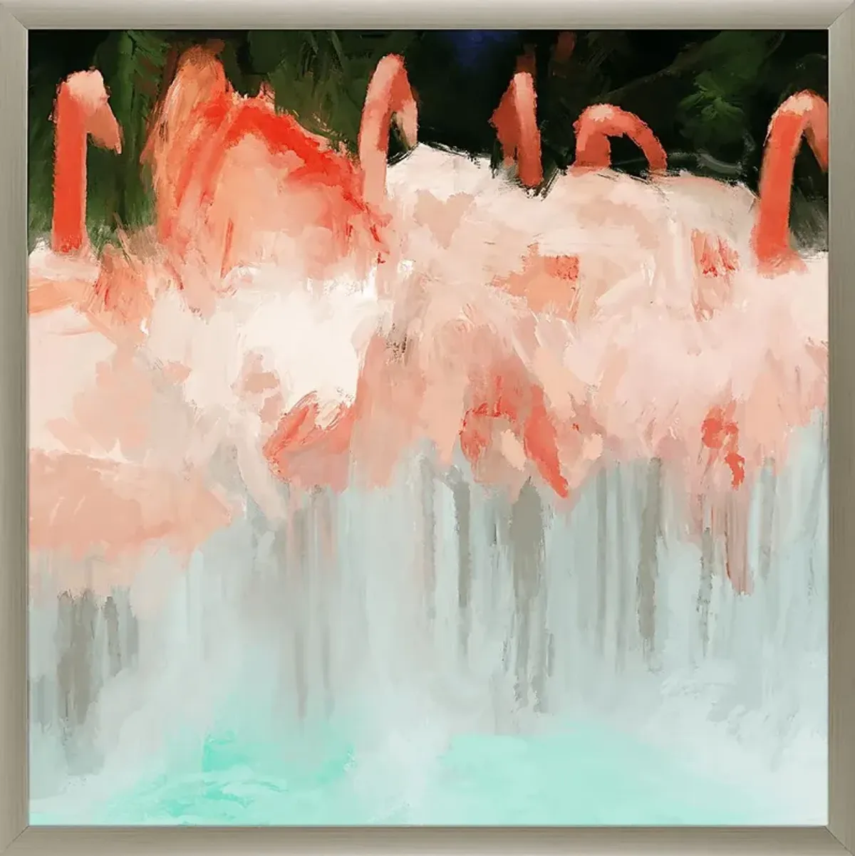 Flamingo Orange Framed Artwork