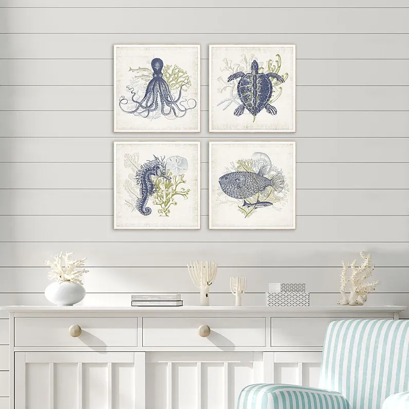 By Coastal Blue Framed Artwork