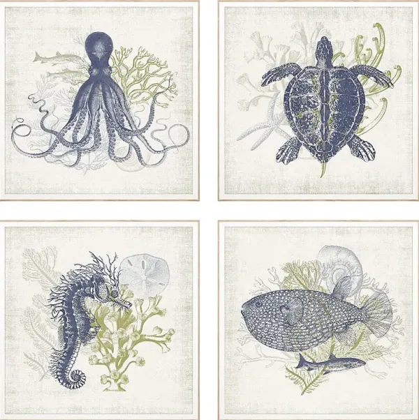 By Coastal Blue Framed Artwork