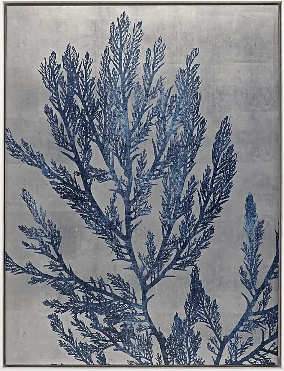 Isle of Silver Blue Framed Artwork